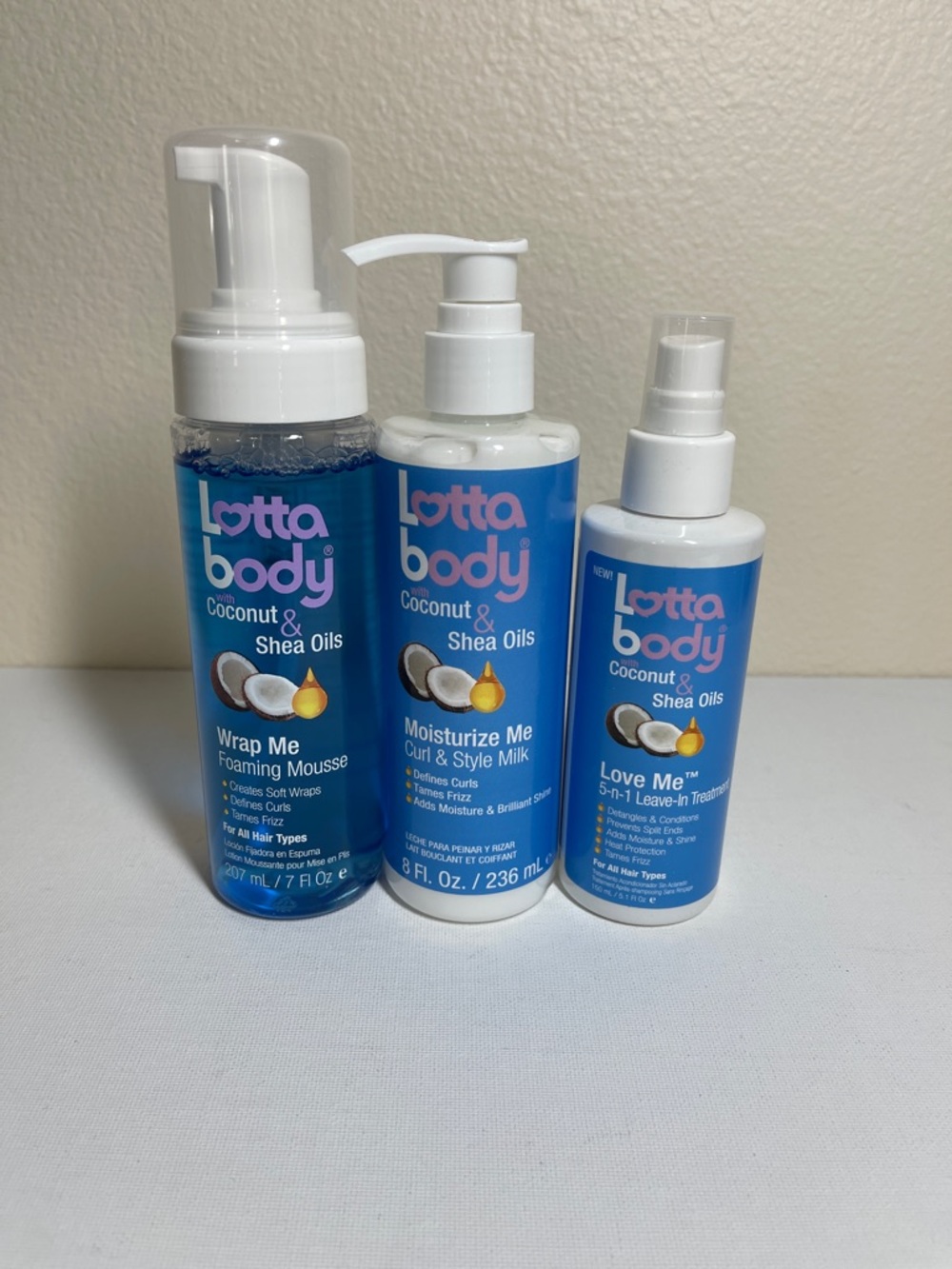 Lottabody Coconut & Shea Oils Hair Care Set
